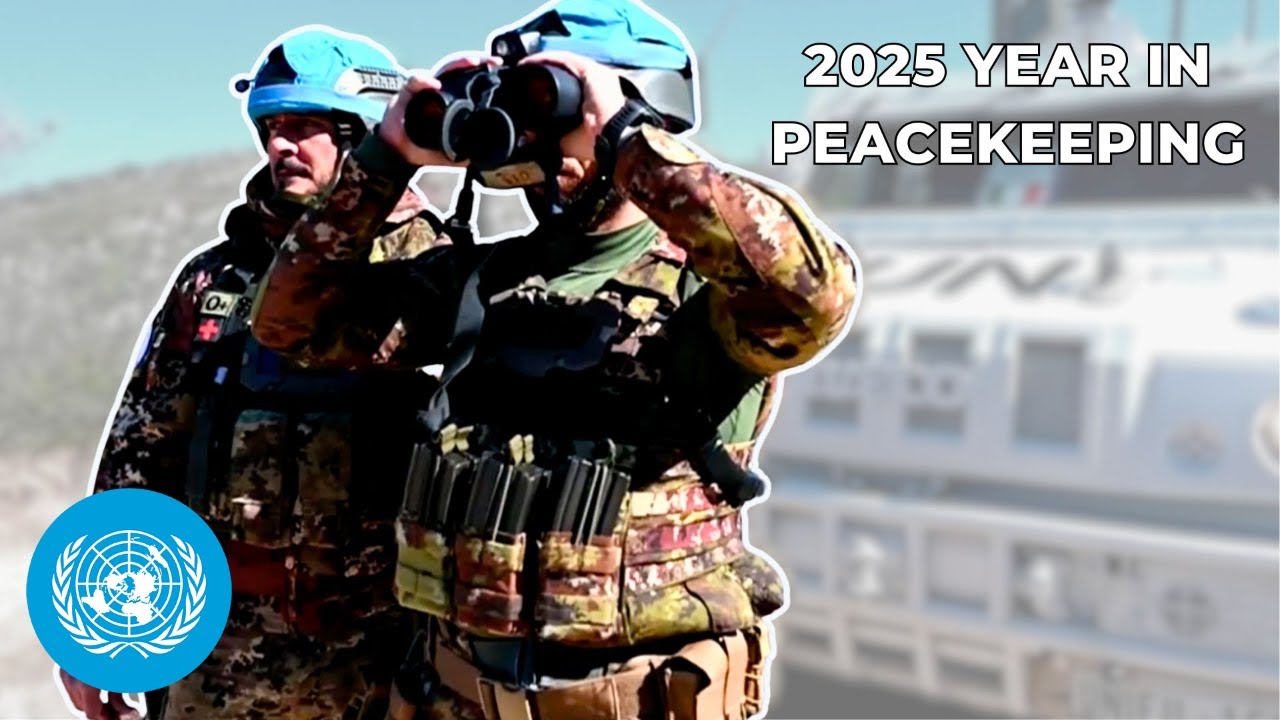 Peacekeepers on patrol.