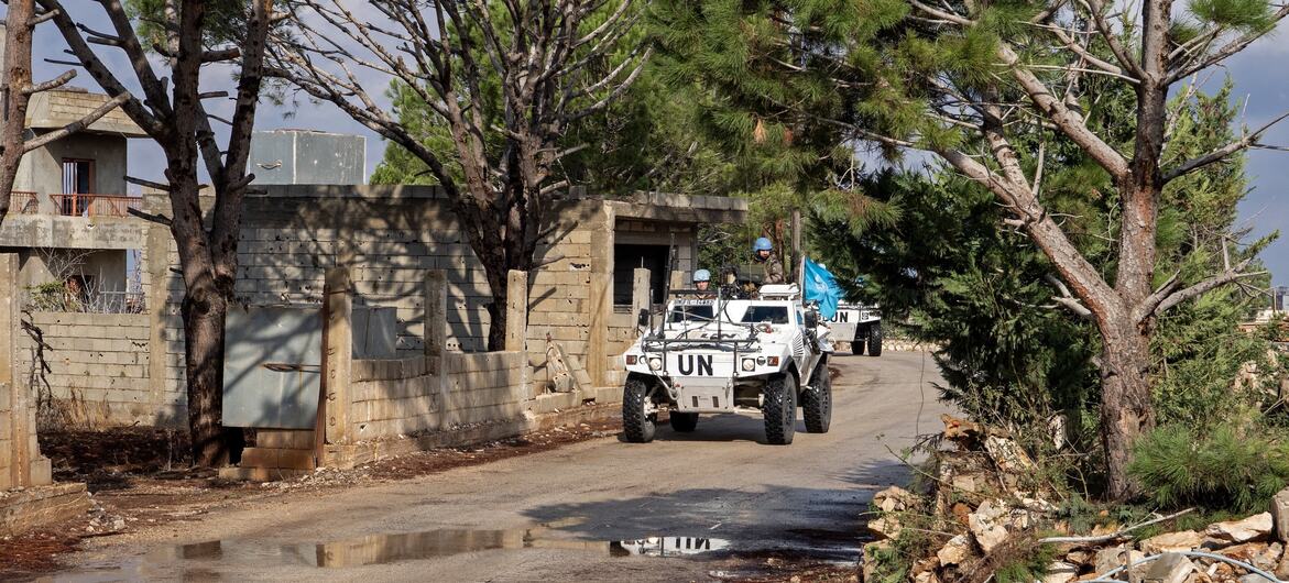 UNIFIL peacekeepers on patrol in southern Lebanon.