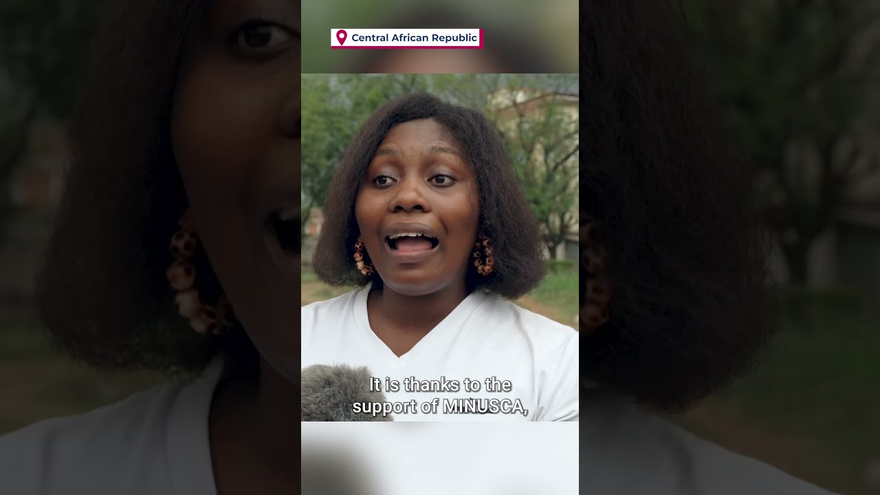 Woman speaking to camera.