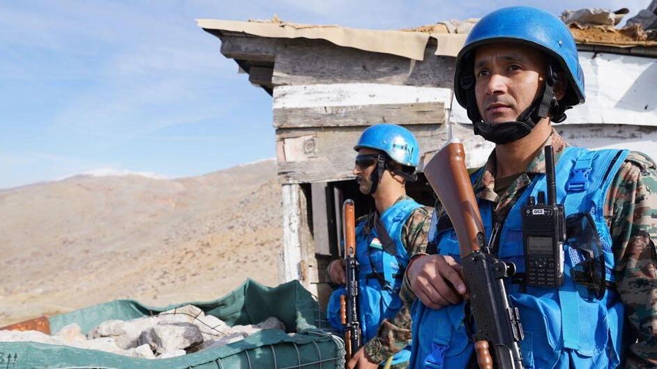 UNIFIL peacekeepers monitor the Blue Line in southern Lebanon. UNIFIL peacekeepers monitor the Blue Line in southern Lebanon