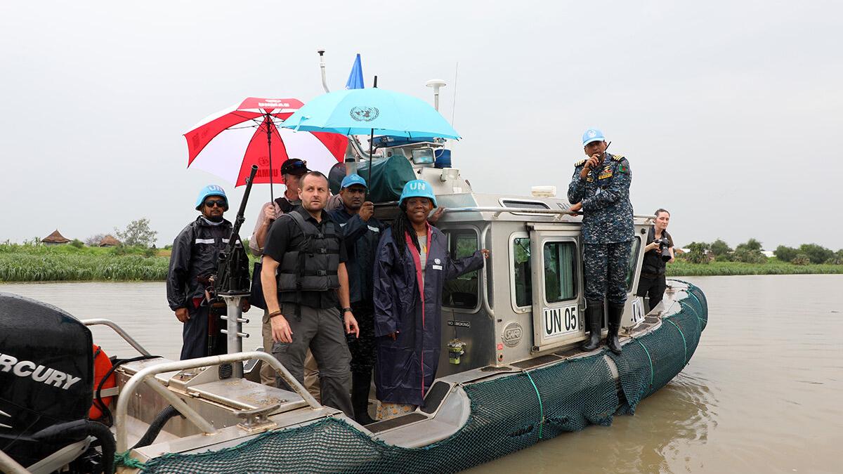 some person standing on a boat