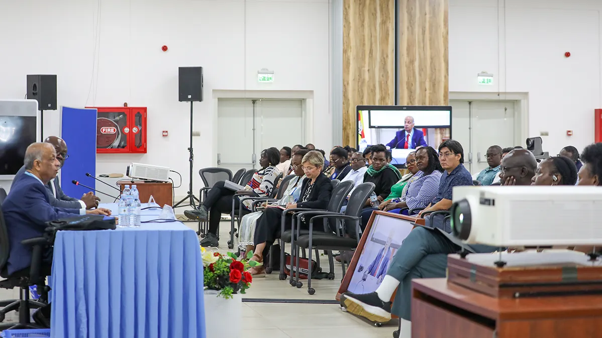 A section of staff members during the townhall meeting.