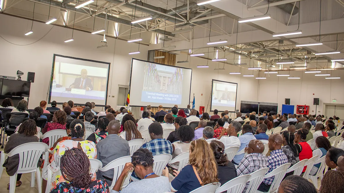 A section of staff members during the townhall meeting.