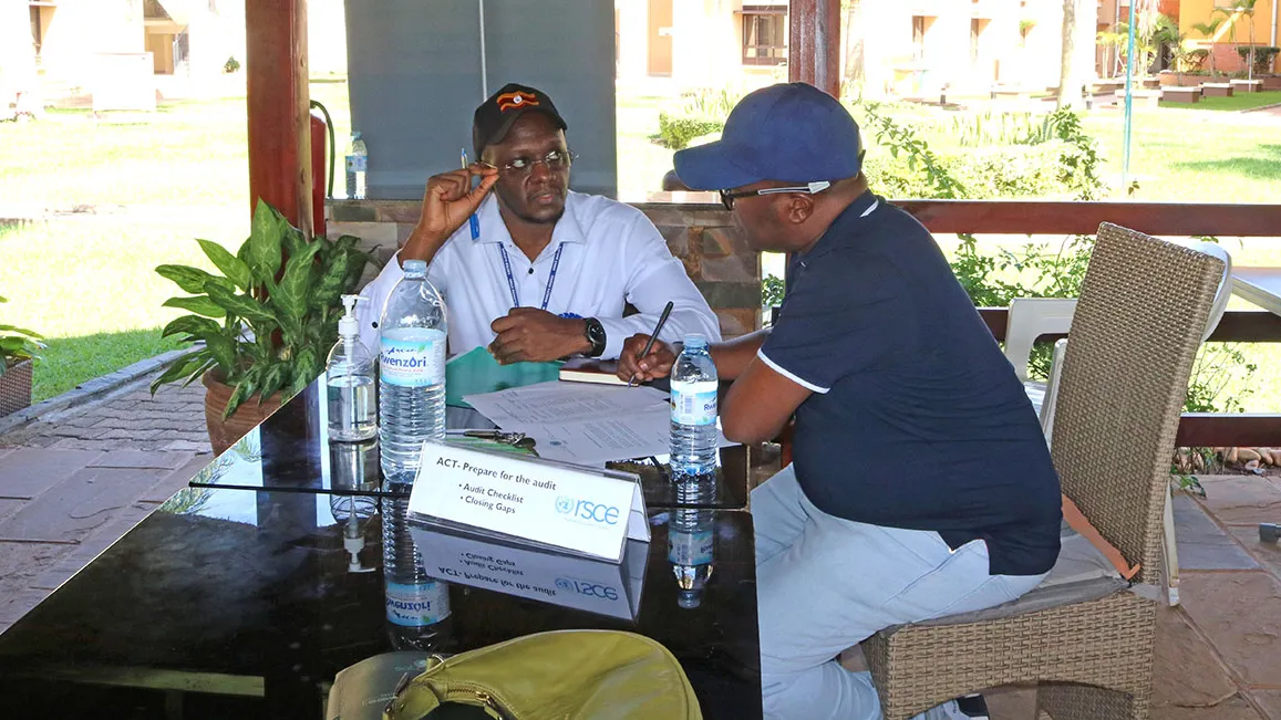 ISO Consultant talks to RSCE staff member about their readiness for ISO 9001:2015 audit ISO Consultant talks to RSCE staff member about their readiness for ISO 9001:2015 audit