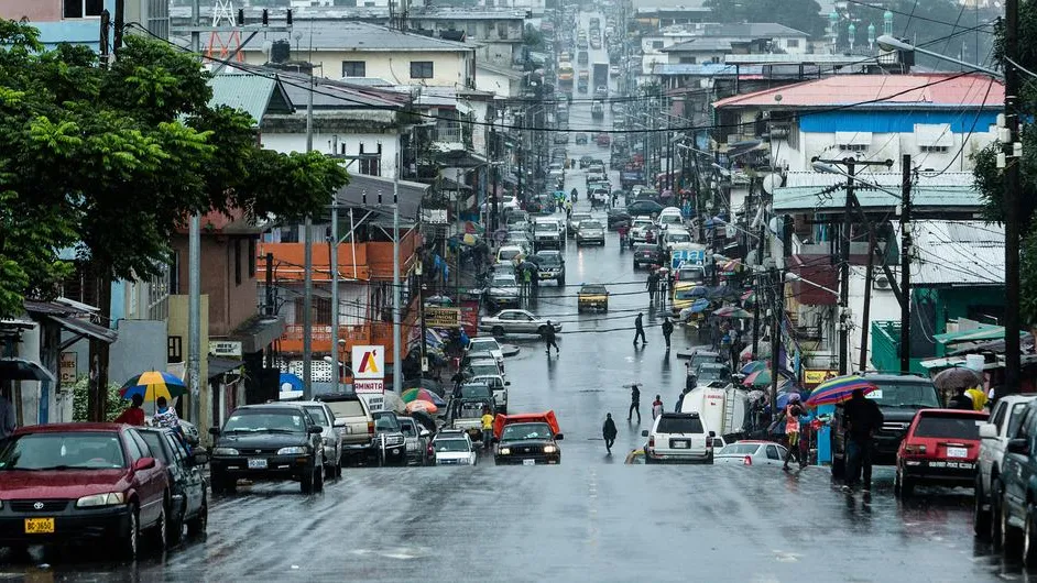 Downtown Monrovia, Liberia.