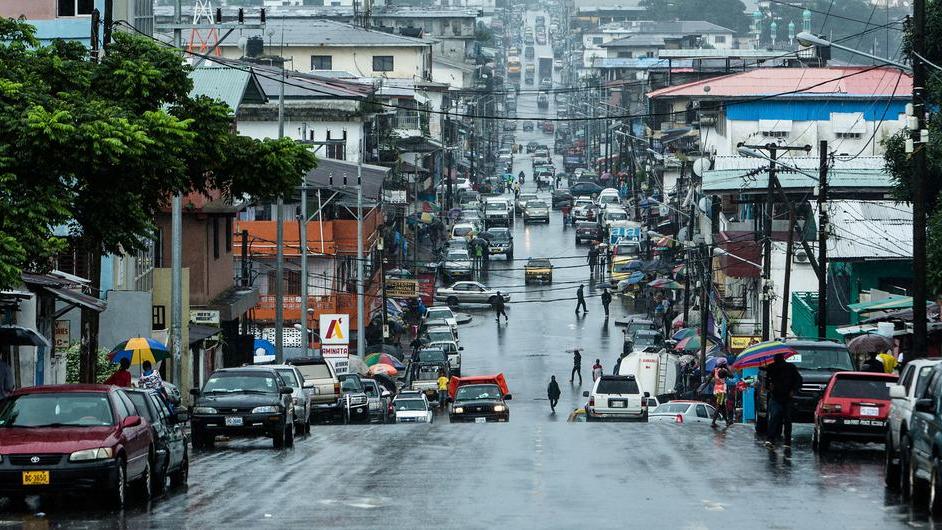 Downtown Monrovia, Liberia.