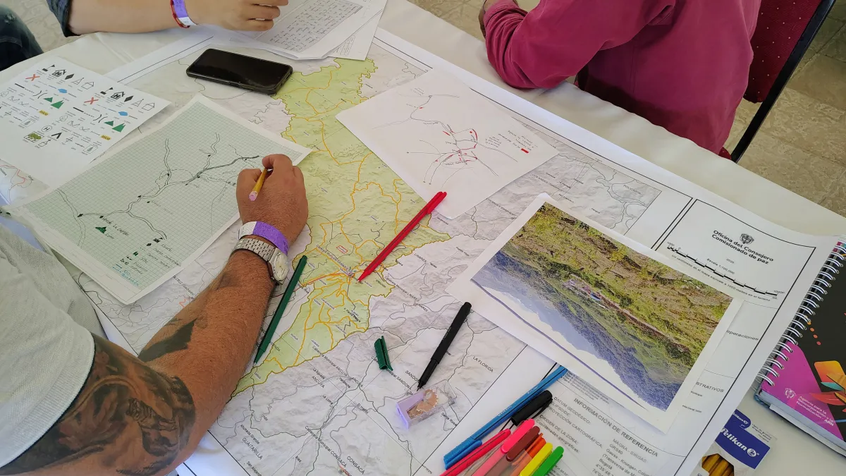 UNMAS supports the implementation of the 2016 Final Peace Agreement by supporting the collection of information from former FARC-EP combatants on the location and strategic use of explosive devices during the conflict.