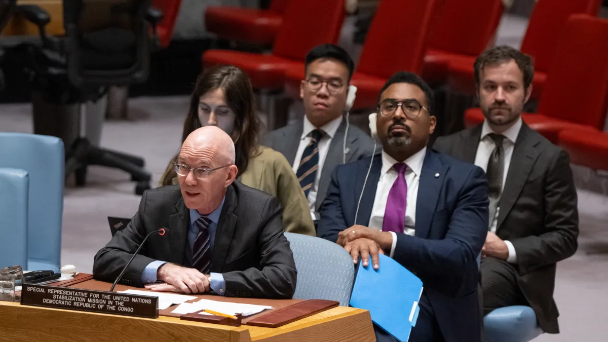 James Swan, représentant spécial du Secrétaire général pour la République démocratique du Congo.