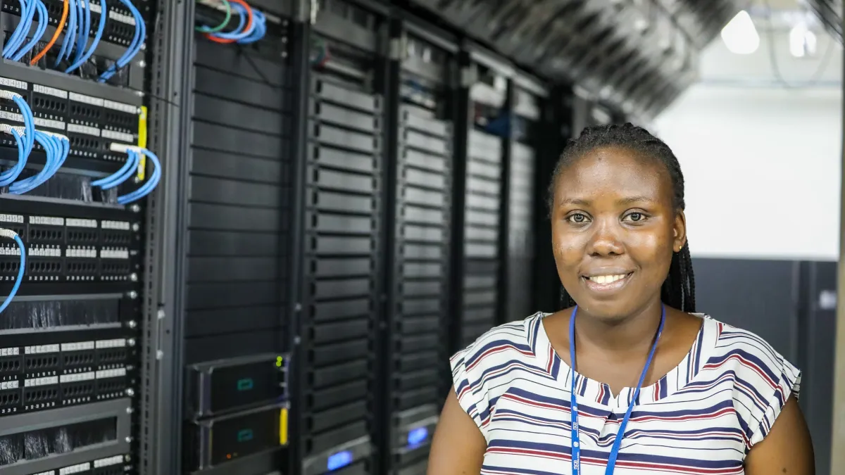 Grace Nakulima in  Server Room