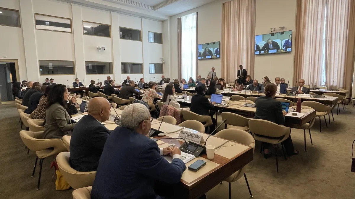 A view at the UN–League of Arab States General Cooperation Meeting in Geneva.