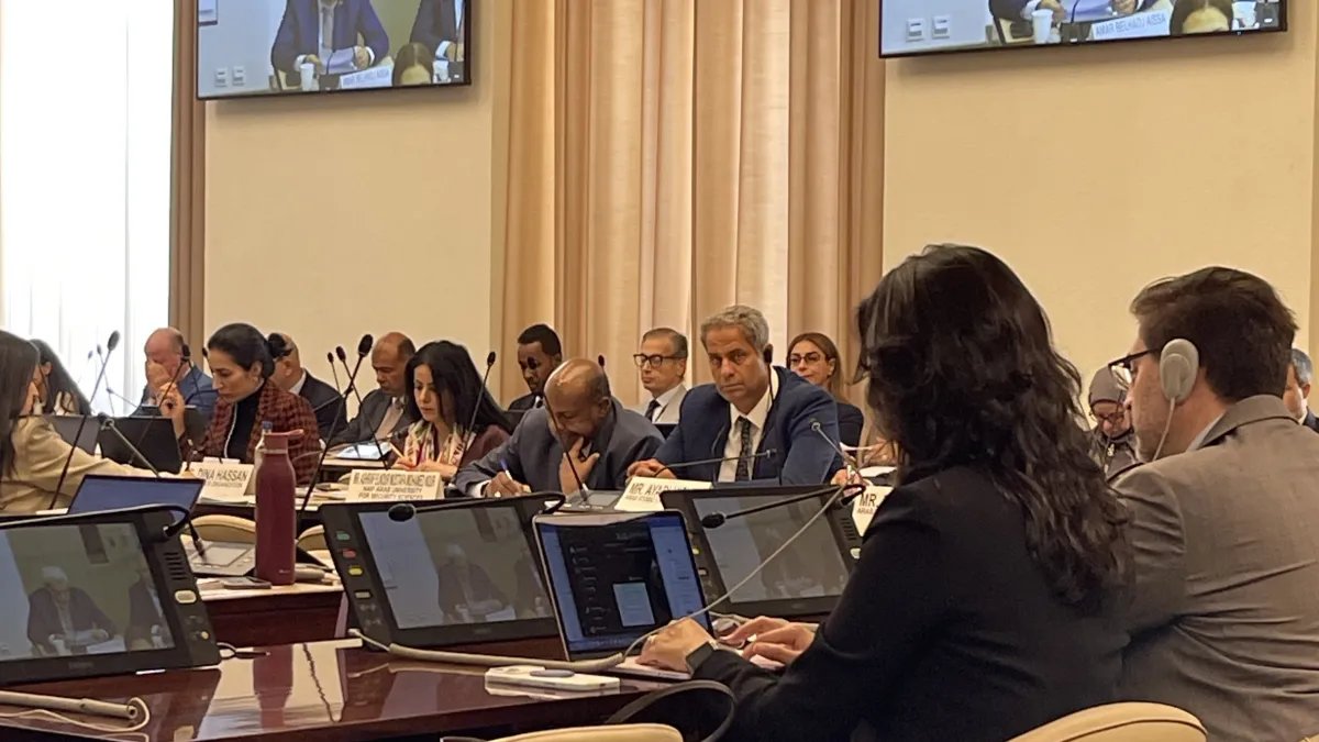 A view at the UN–League of Arab States General Cooperation Meeting in Geneva.