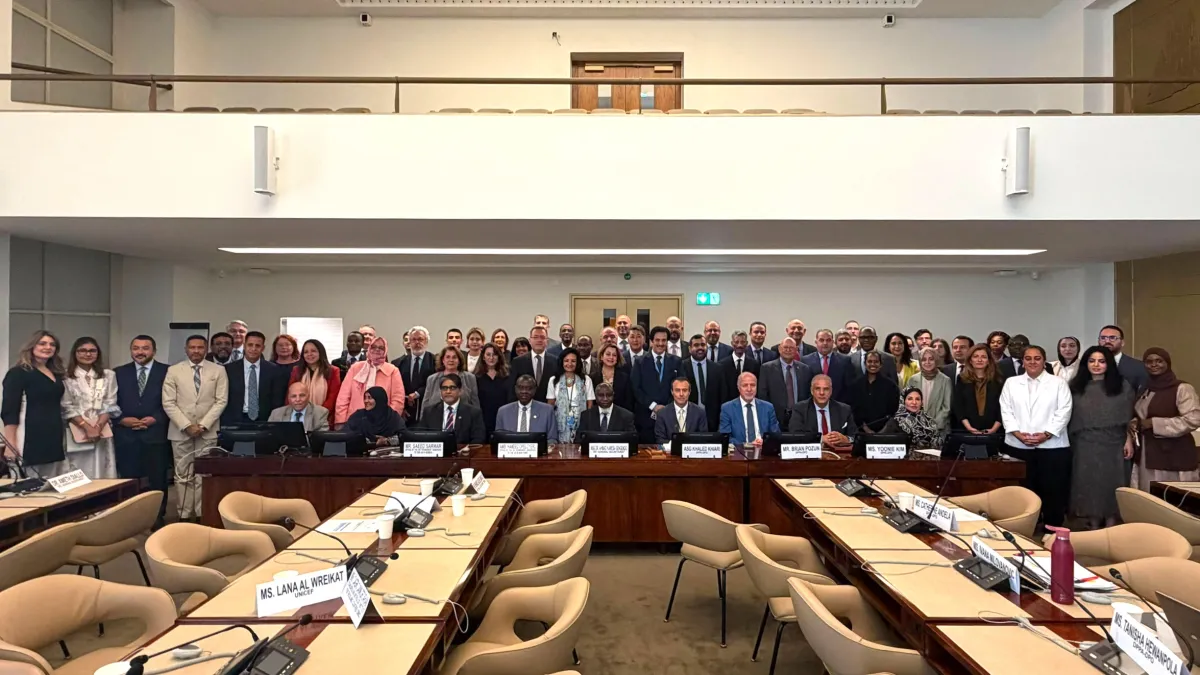 A view of the General Cooperation Meeting between the United Nations and the Organization of Islamic Cooperation.