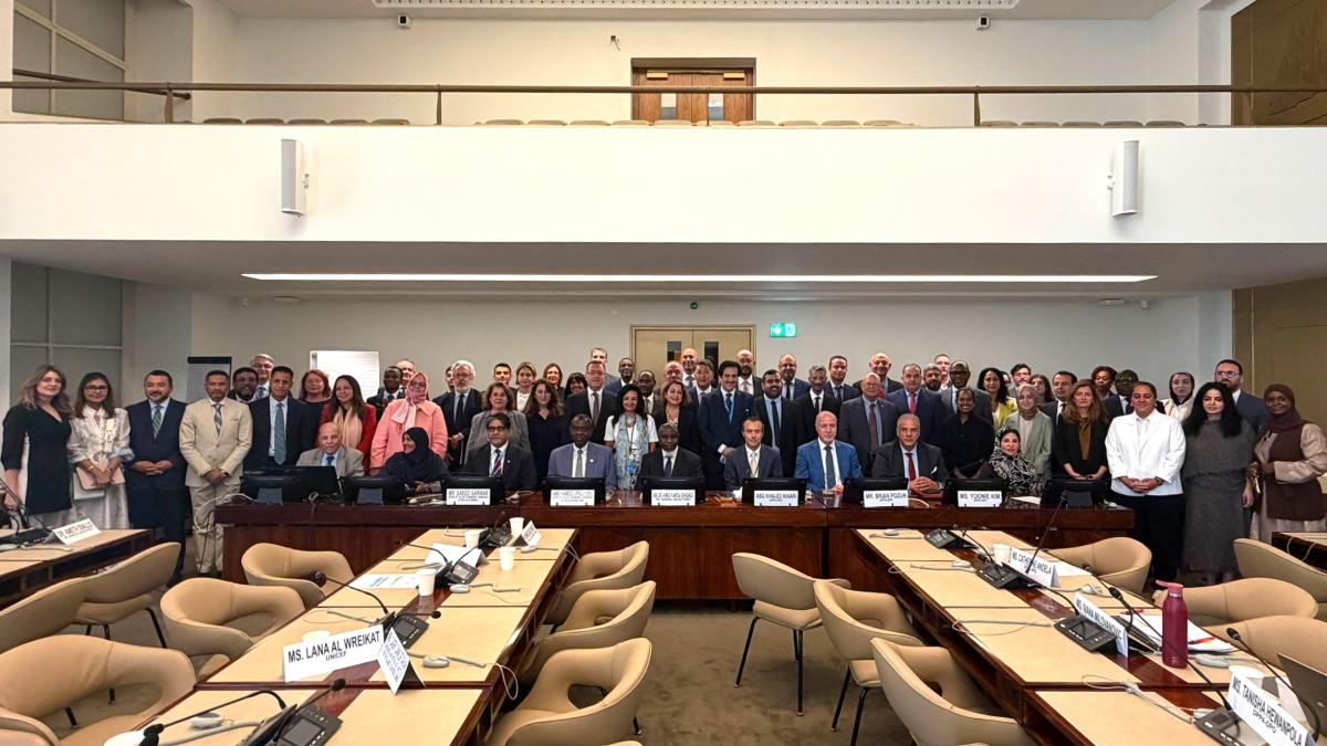 A view of the General Cooperation Meeting between the United Nations and the Organization of Islamic Cooperation.
