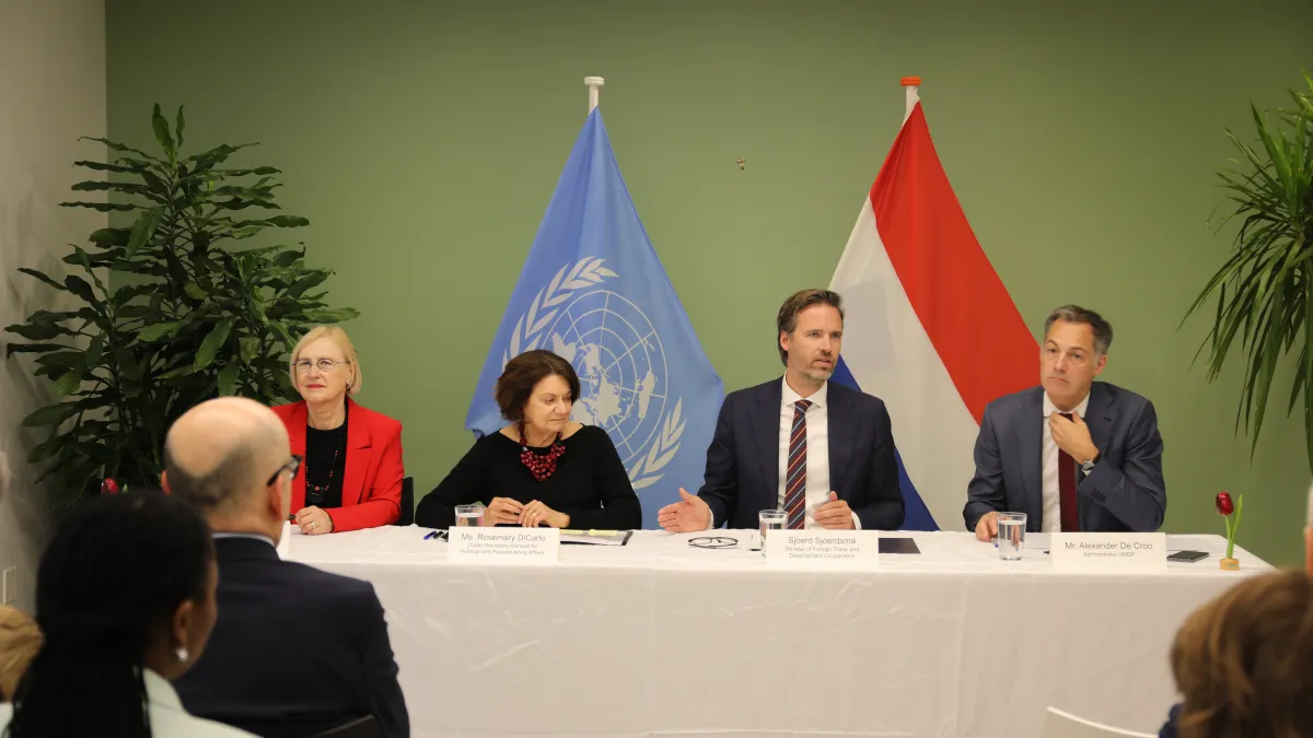 At the signing of a multi-year agreement through which the Netherlands pledged support to United Nations work on peace and security.