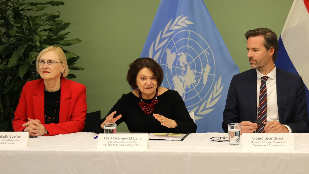 At the signing of a multi-year agreement through which the Netherlands pledged support to United Nations work on peace and security.