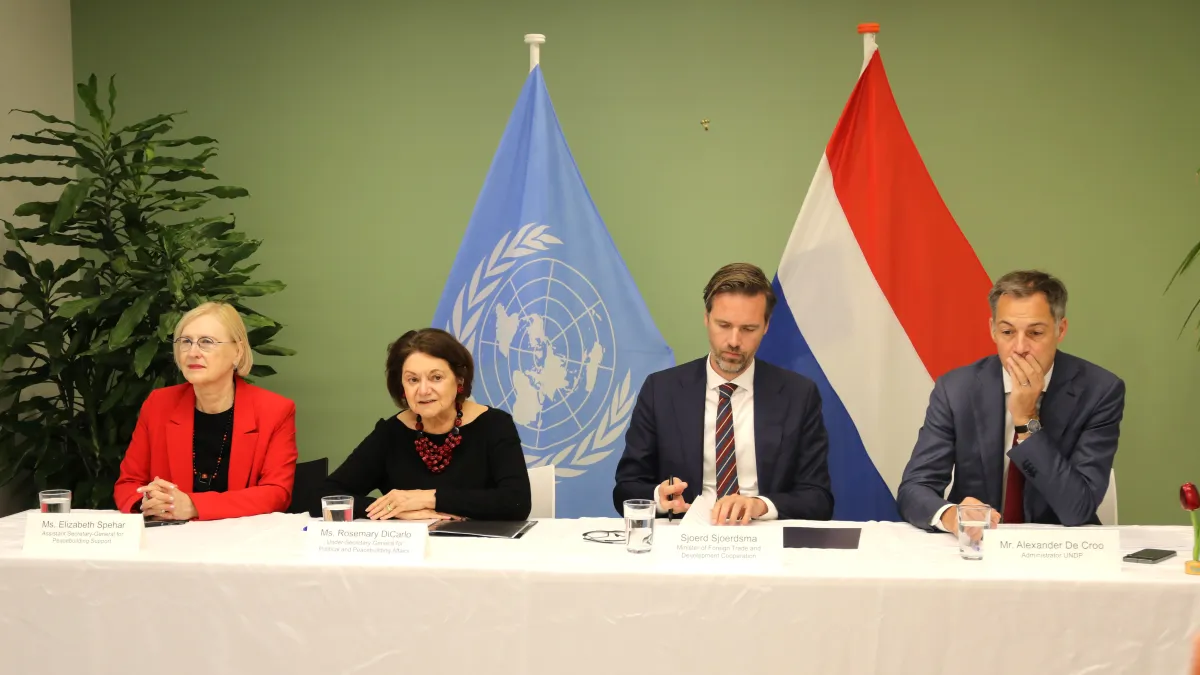 At the signing of a multi-year agreement through which the Netherlands pledged support to United Nations work on peace and security.