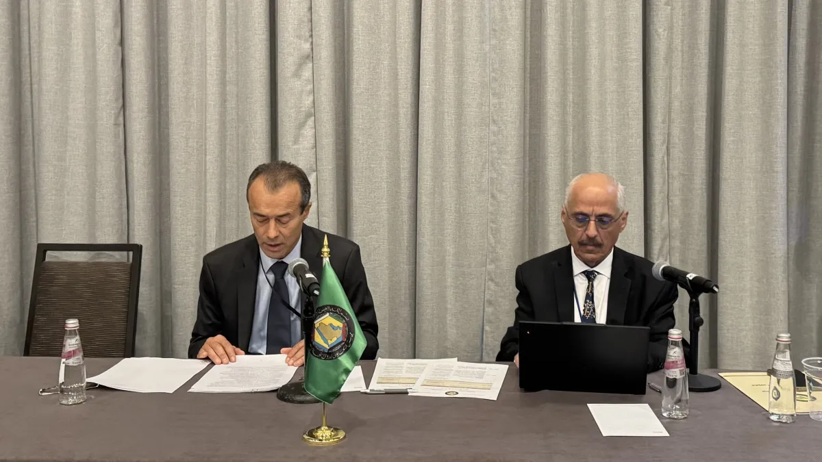 ASG Khiari speaks at a side event organized by Gulf Cooperation Council.