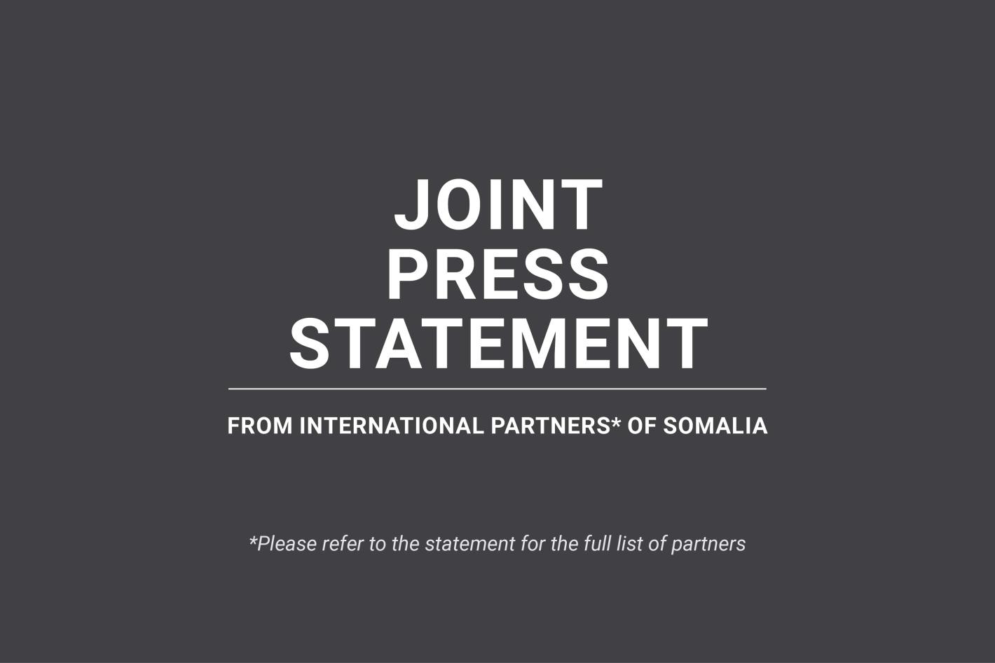 A graphics image of website cover for Joint Press Statement