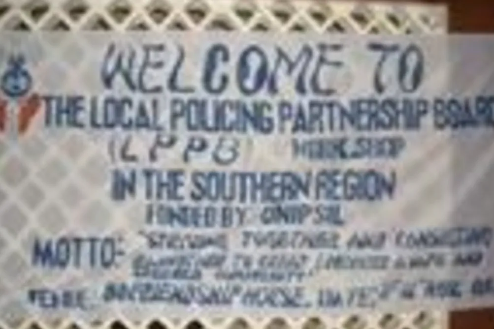 First SLP Local Policing Partnership Boards Workshop in Bo