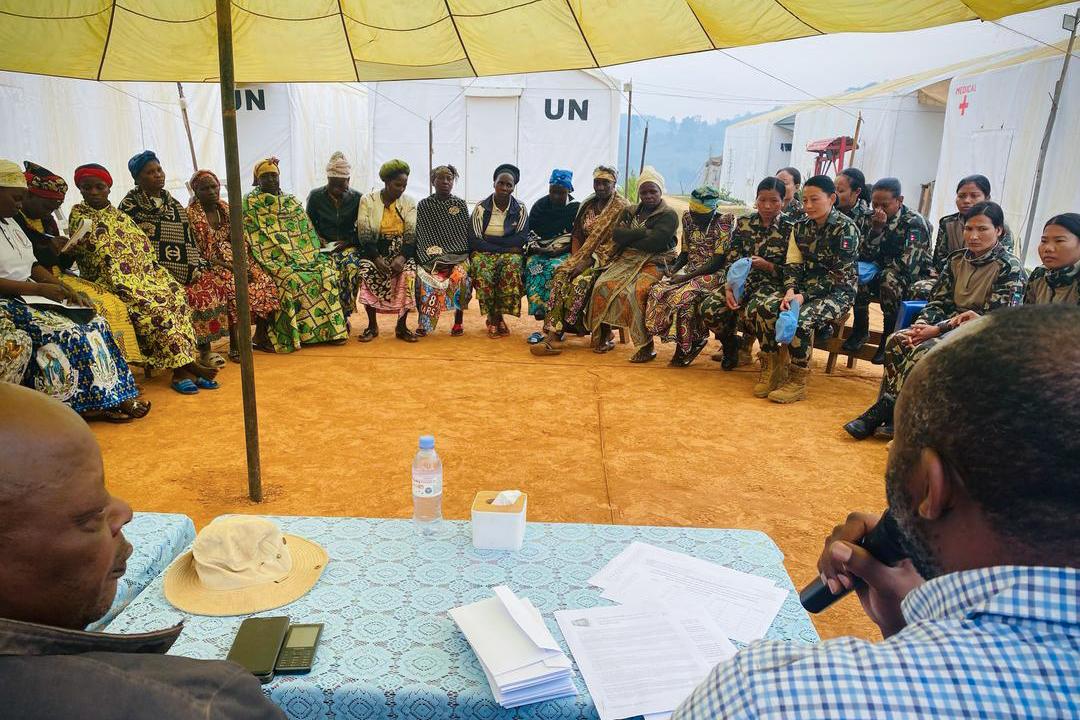 Grâce à l’appui de la MONUSCO, 70 femmes médiatrices ont été formées en Ituri depuis 2018. À leur tour, elles ont formé plus de 150 autres femmes pour agir au sein de leurs communautés.
