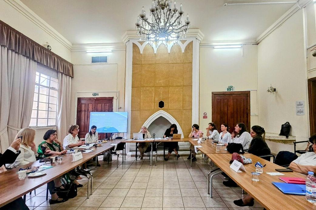 A photo taken at an event. 