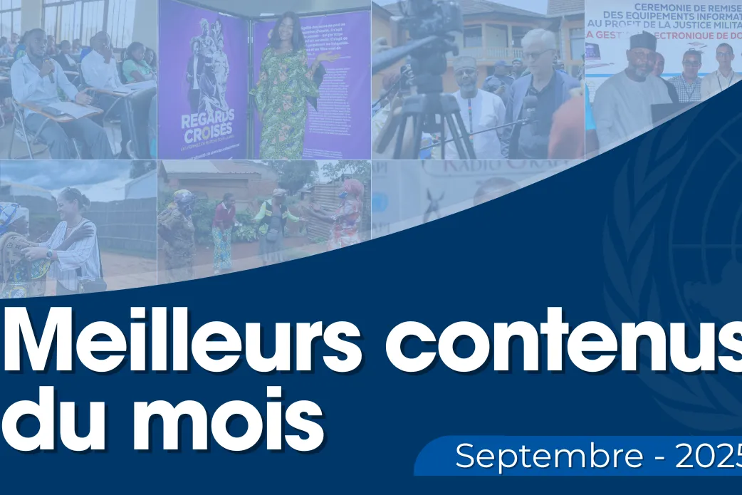 Un graphique avec la mention Meilleurs contenus du mois de Septembre 2025.