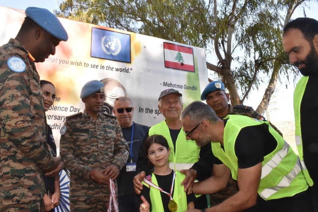 peacekeepers lead “Walk for Peace” in South Lebanon