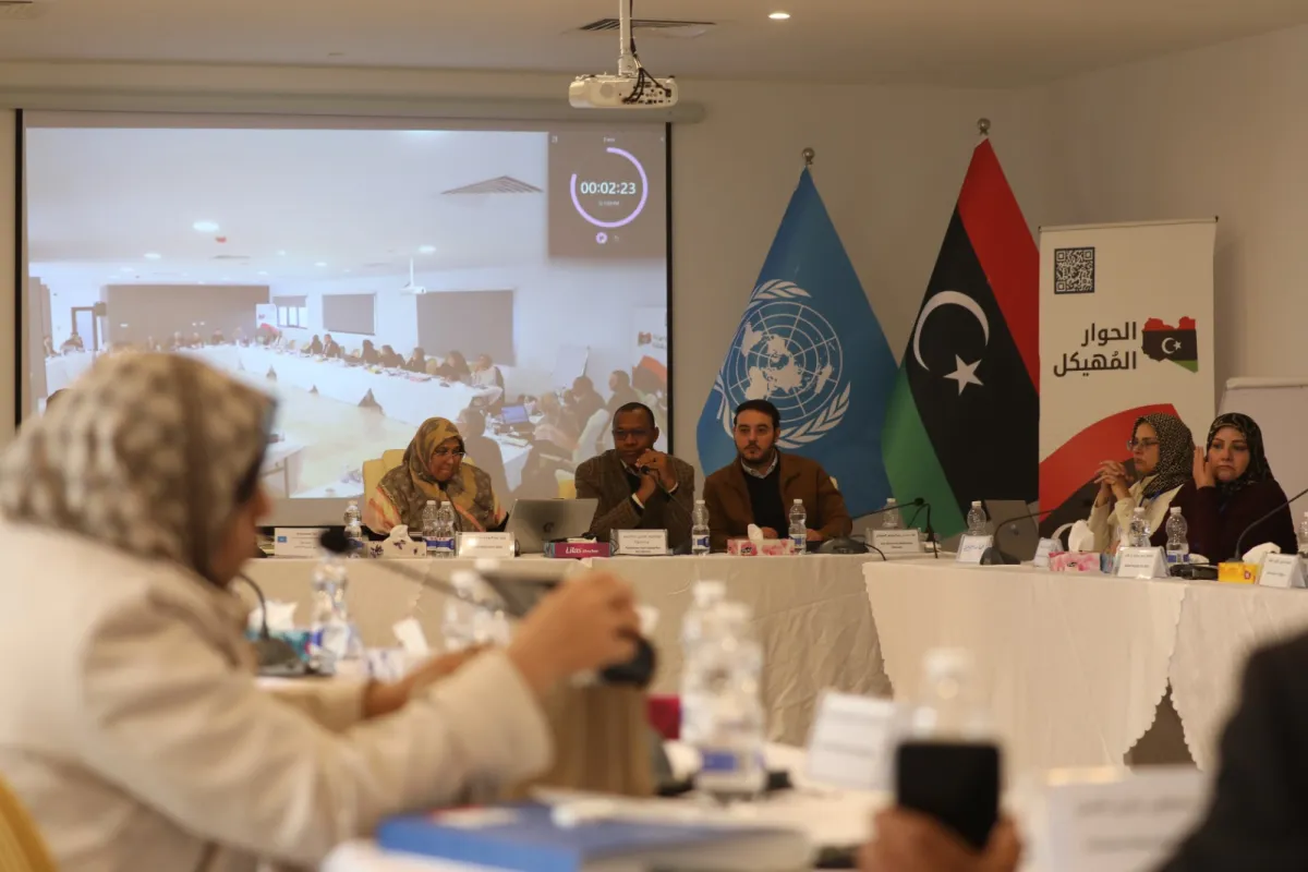 Photo of he Economy Track of the Structured Dialogue delbrations 