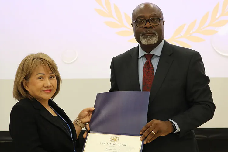 RSCE Director, Paulin Djomo and Pragaymas Prasansook (l)