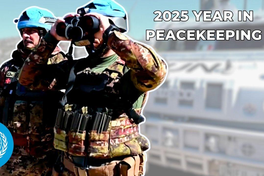 Casques bleus en patrouille.