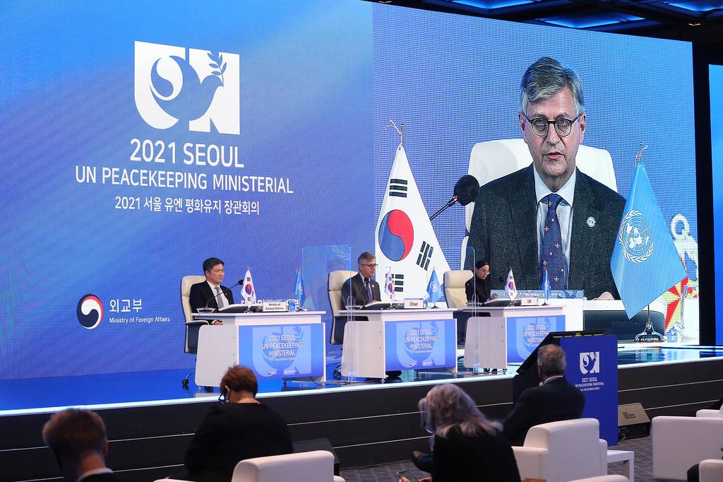 Under-Secretary-General for Peace Operations, Jean-Pierre Lacroix at the 2021 Seoul UN Peacekeeping Ministerial