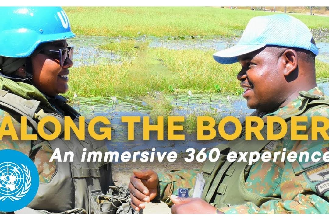 Two peacekeepers face to face.