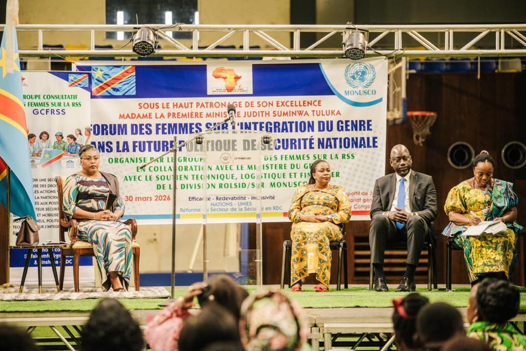 Au sein des Forces armées de la RDC, les femmes représentent 2,13% d’officiers généraux.  Ce chiffre tombe à 0,03% au sein de la Police nationale congolaise.
