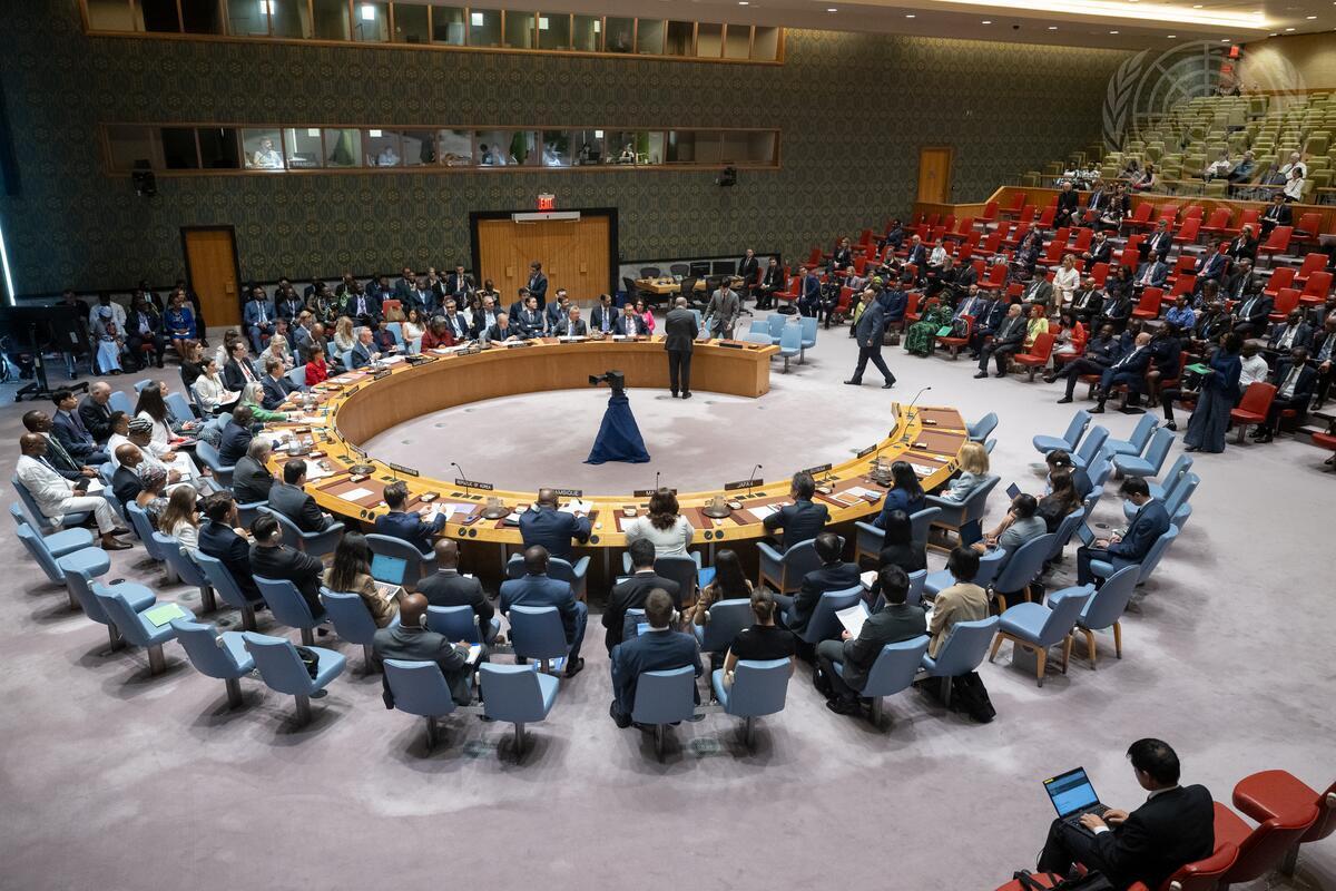 A wide view of the Security Council meeting on maintenance of international peace and security, on the theme “Addressing the historical injustice and enhancing Africa’s effective representation in the UN Security Council”.
