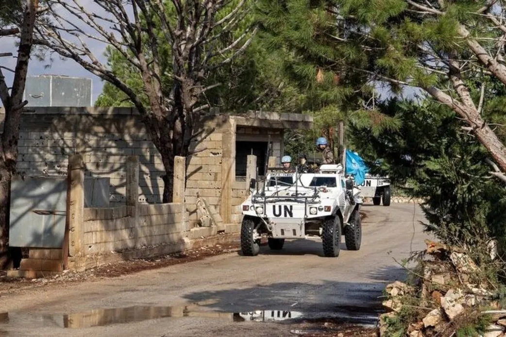 Las fuerzas de paz de la UNIFIL en patrulla en el sur del Líbano.