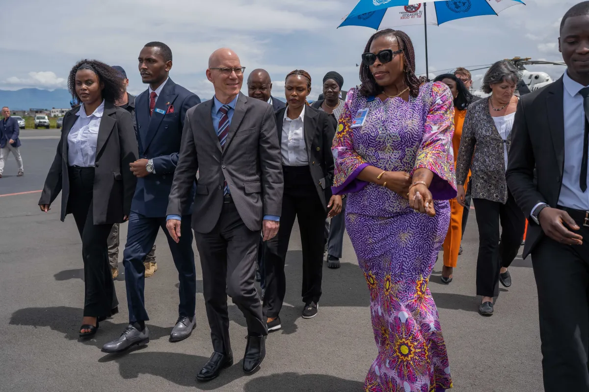 James Swan arrivant à Goma