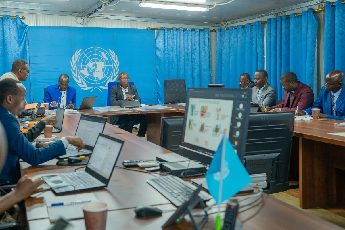 Des étudiants de Goma en visite à la MONUSCO pour comprendre le mandat et les priorités de la Mission