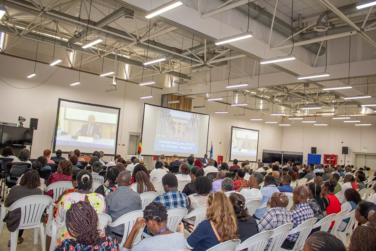 A section of staff members during the townhall meeting.