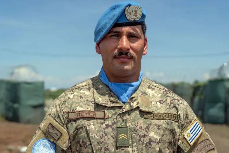 El sargento Matías Reyes de Uruguay