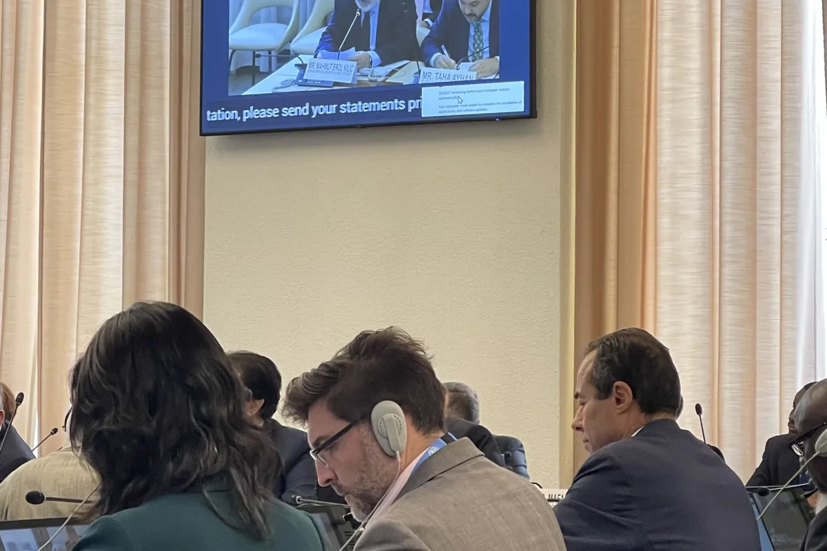 A view of the General Cooperation Meeting between the United Nations and the Organization of Islamic Cooperation.