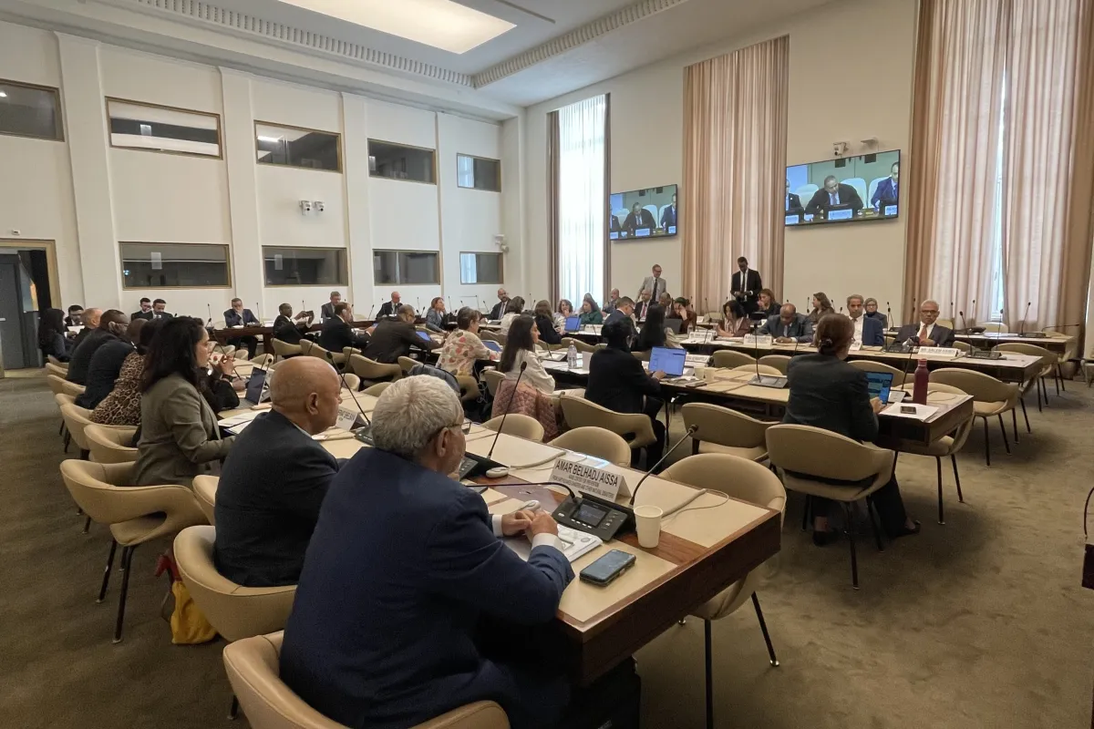 A view at the UN–League of Arab States General Cooperation Meeting in Geneva.