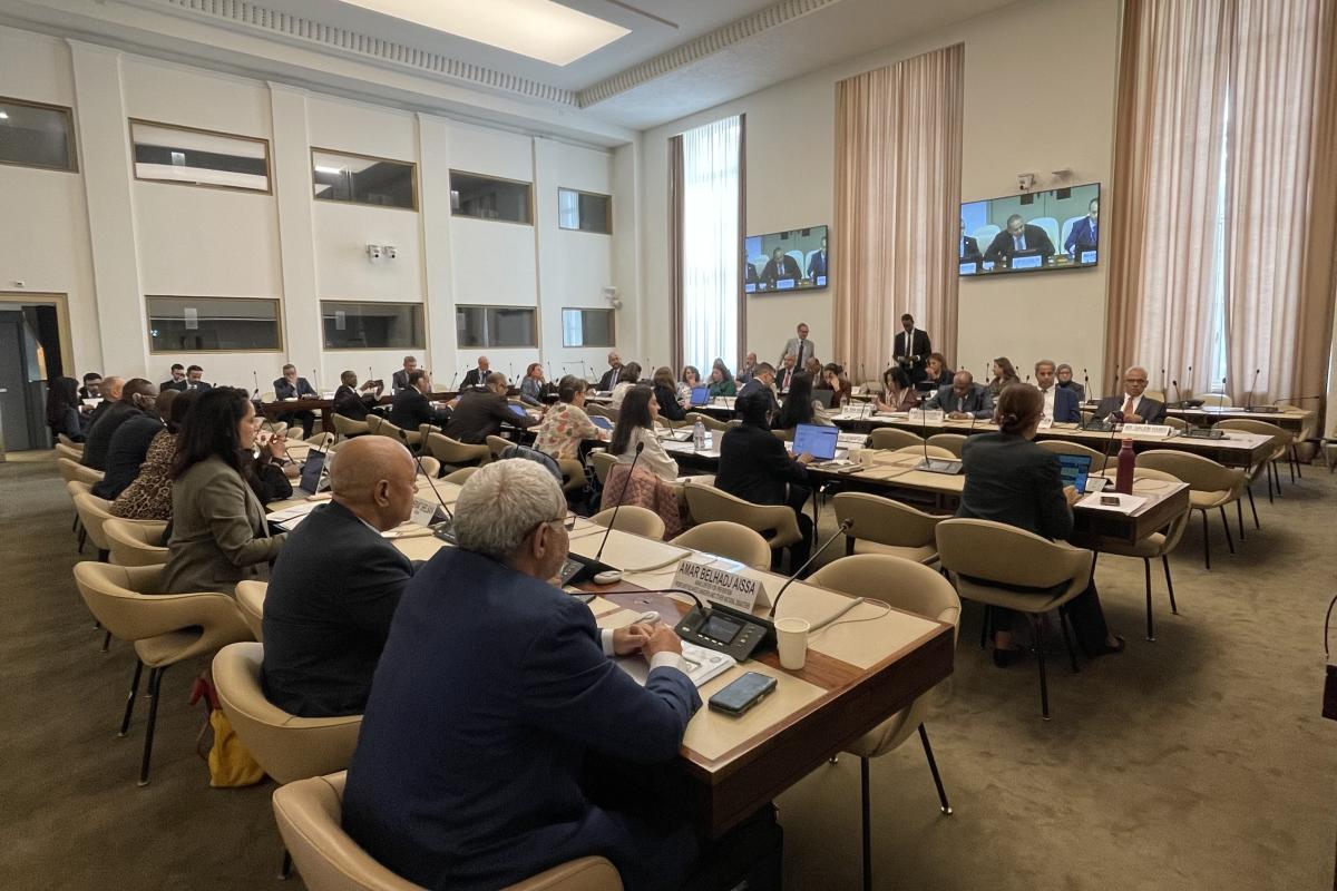 A view at the UN–League of Arab States General Cooperation Meeting in Geneva.