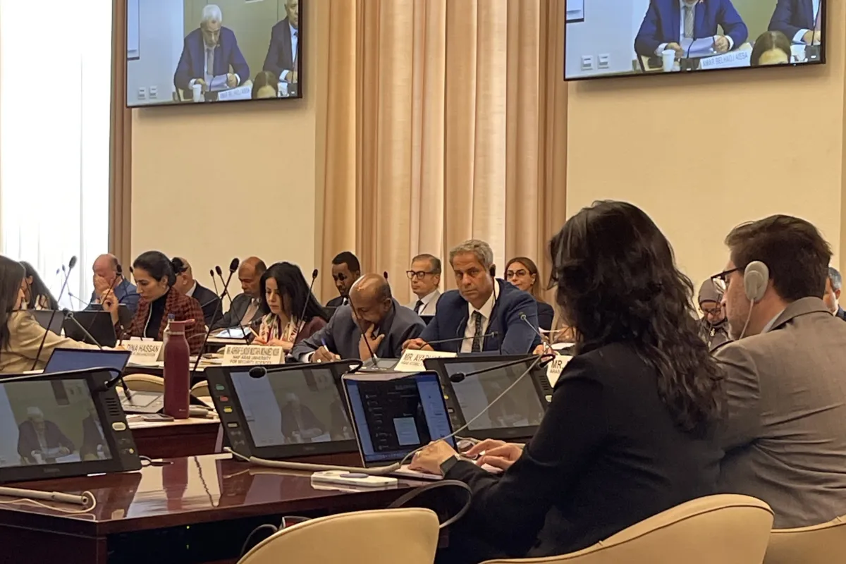 A view at the UN–League of Arab States General Cooperation Meeting in Geneva.