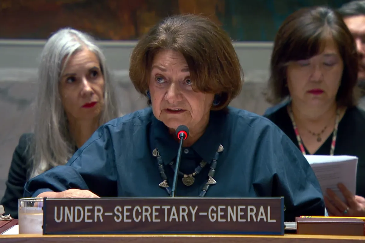 USG DiCarlo briefs the Security Council.