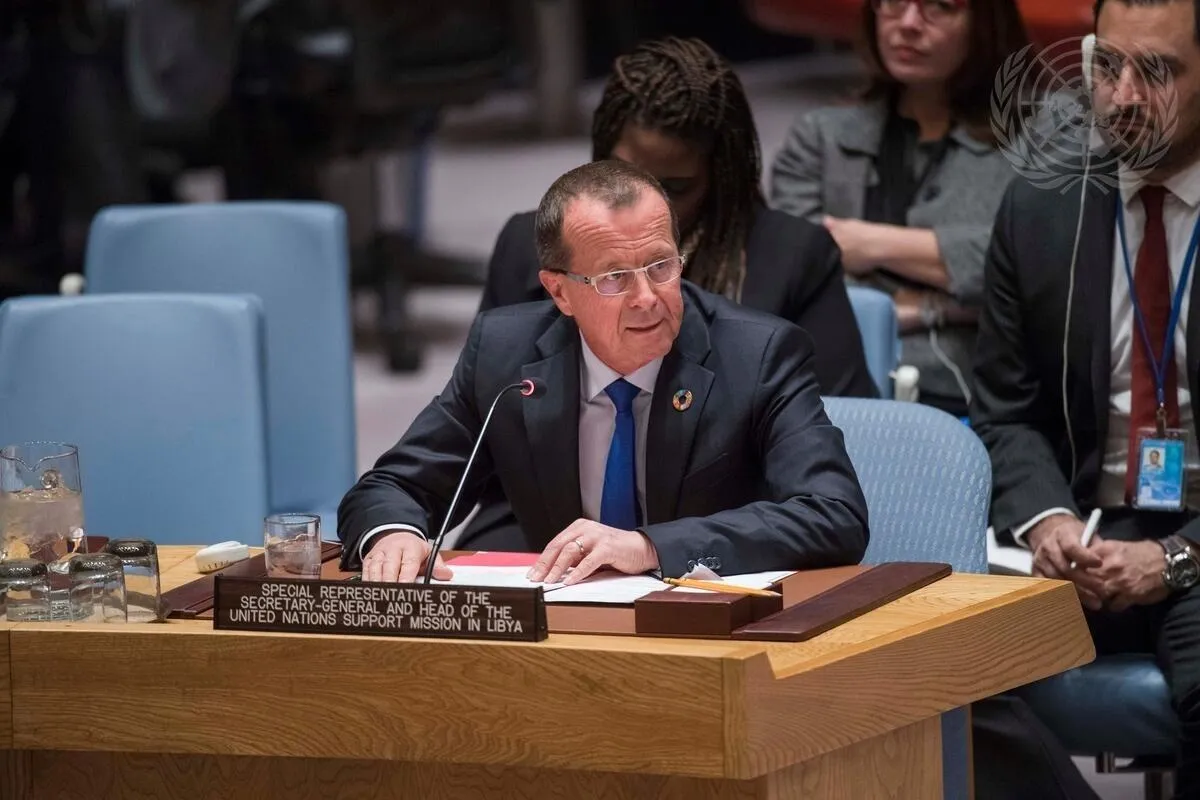 Martin Kobler, Special Representative of the Secretary-General and Head of the United Nations Support Mission in Libya (UNSMIL), briefs the Security Council on the situation in Libya.