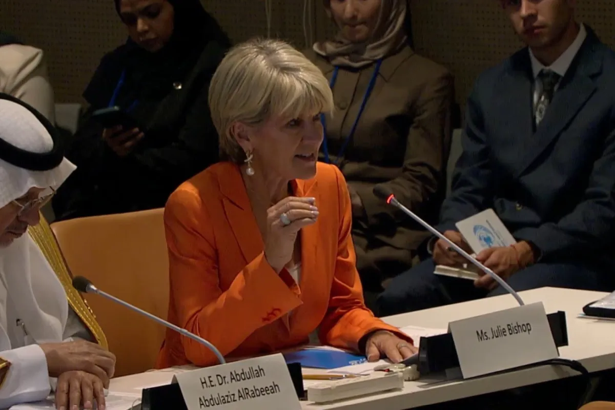 Special Envoy on Myanmar Julie Bishop addresses GA side event on the Rohingya crisis.