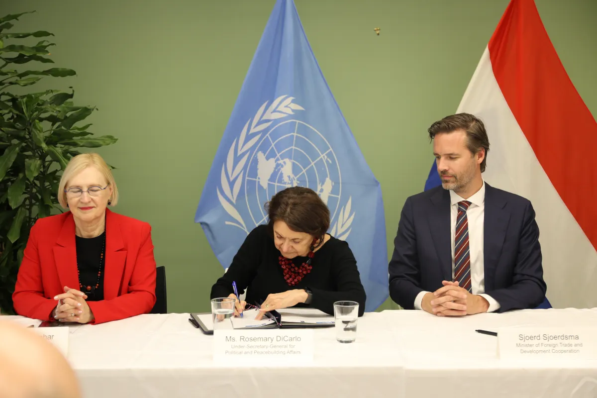 At the signing of a multi-year agreement through which the Netherlands pledged support to United Nations work on peace and security.