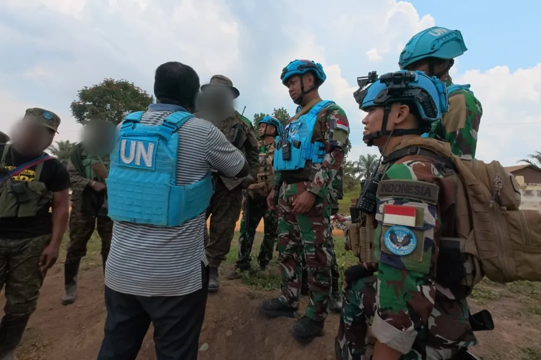 Alerted by local sources about the situation in Bamande, two reaction teams from MONUSCO’s Indonesian contingent were dispatched from the permanent operating base in Komanda.