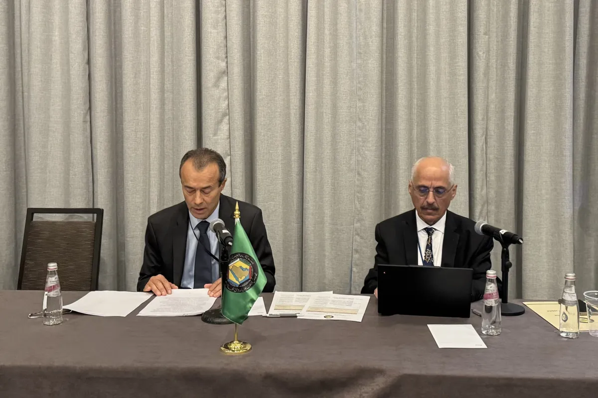 ASG Khiari speaks at a side event organized by Gulf Cooperation Council.