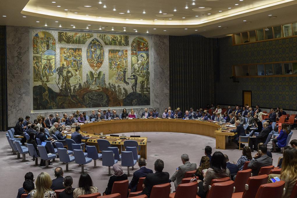 La salle du Conseil de sécurité de l'ONU. Photo d'archives ONU/Loey Felipe